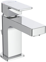 Ideal Standard Edge Waschtischarmatur Chrom 90 mm mit Ablaufgarnitur und Heißwasser-Sparfunktion