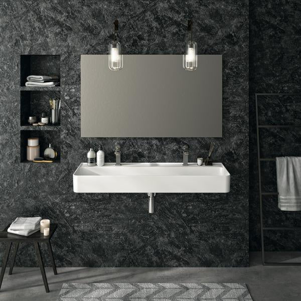 Ideal Standard Strada II Doppelwaschtisch 1200 mm, 2 Hahnlöcher, mit Überlauf, Weiß