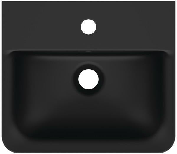 Ideal Standard Handwaschbecken Connect Air 400x350x150 mm Weiß mit Überlauf und 1 Hahnloch