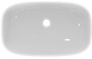 IDEAL STANDARD i.life B Aufsatzwaschtisch 600x370x120mm Weiß mit Ideal Plus, ohne Hahnloch