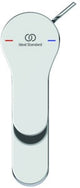 Ideal Standard Cerabase Waschtischarmatur H80 mit Ablaufgarnitur, 106 mm Ausladung, Chrom
