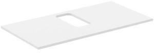 Ideal Standard i.life B Waschtischplatte 1002x507x18 mm Weiß Matt – mittiger Ausschnitt