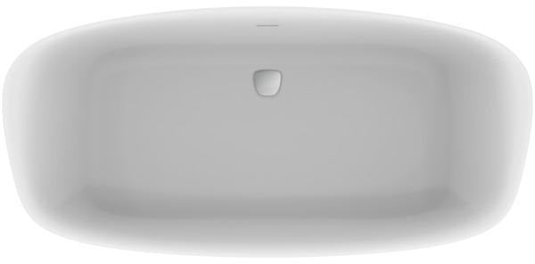 IDEAL STANDARD Duo-Badewanne DEA freistehend 170x75x47/61cm Schwarz Matt mit Ablauf