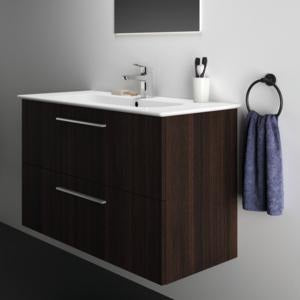 Ideal Standard i.life A Waschtischset 100 cm mit Unterschrank und chrom Griff, Weiß matt
