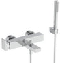 Ideal Standard Extra Badearmatur Aufputz 210 mm mit Stab-Handbrause und Zugumsteller in Chrom