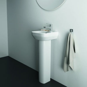 Ideal Standard i.life A Handwaschbecken 350x300x115mm Weiß, 1 Hahnloch rechts, mit Überlauf