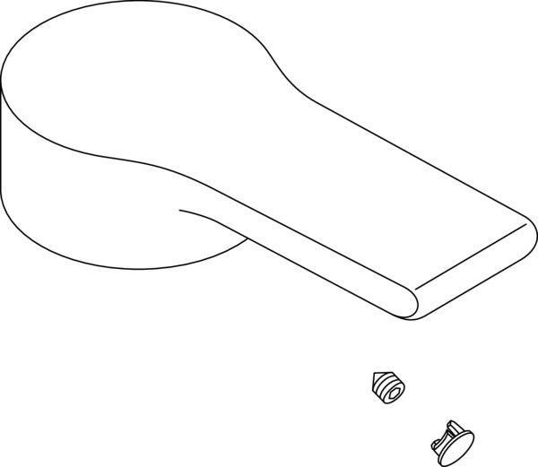 IDEAL STANDARD IS Griffhebel Attitude Chrom – Hebelgriff mit Logo ISI