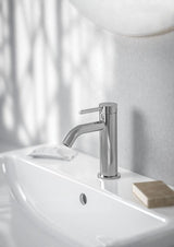 Ideal Standard Ceraline Nuovo Waschtischarmatur 105 mm mit Push-Open-Ventil und BlueStart Chrom