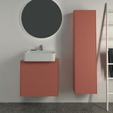 IDEAL STANDARD Halbhochschrank Conca, 1 Tür, Eiche geflammt, 370x250x1400 mm, Anschlag links/rechts