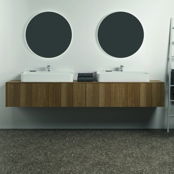 IDEAL STANDARD Conca WT-Unterschrank 2387x505x370 mm, 2 Auszüge, mit Ausschnitt, Weiß