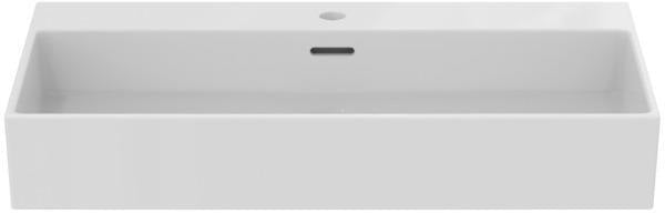 Ideal Standard Extra Aufsatzwaschtisch 815 mm, 1 Hahnloch, mit Überlauf, geschliffen Weiß