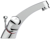 Ideal Standard Alpha Waschtisch-Zweigriffarmatur Chrom 120 mm Ausladung mit Ablaufgarnitur