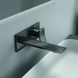 Ideal Standard Conca Wand-Waschtischarmatur BS2 in Brushed Gold, 180 mm Ausladung, eckige Rosette