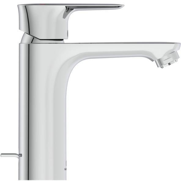 Ideal Standard Connect Air WT-Armatur Niederdruck, 125 mm Ausladung, Chrom – Push-Open-Ablauf