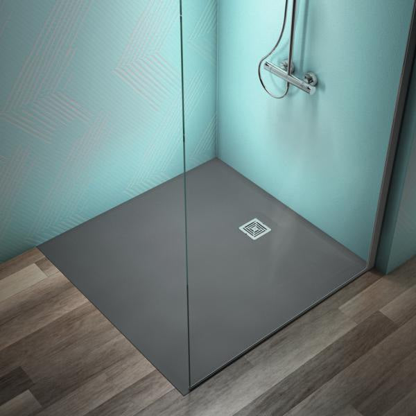 Ideal Standard Ultra Flat S+ Quadrat-Brausewanne 1200x1200mm Mineralguss Weiß Matt