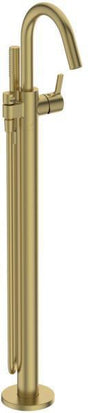 IDEAL STANDARD Joy Freistehende Wannenarmatur mit Stick-Handbrause 190mm in Brushed Gold