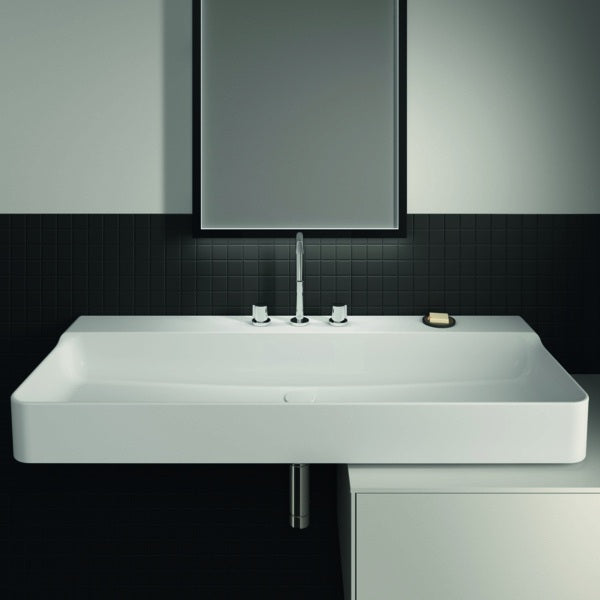 IS Waschtisch Conca, 3 Hl., o.Ül., 1200x450x145mm, Weiß