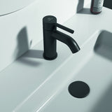 IDEAL STANDARD Ceraline Waschtischarmatur Silk Black 100 mm mit Ablaufgarnitur