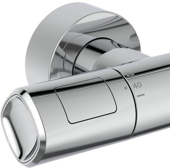 Ideal Standard Duschsystem Ceratherm T100 – Thermostat, Teleskopfunktion, Chrom