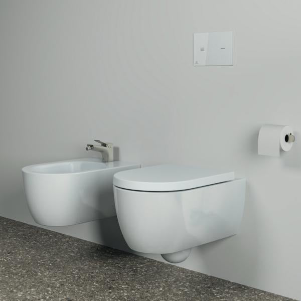 Ideal Standard Papierrollenhalter Conca, rund, Brushed Gold, Messing, verdeckte Befestigung