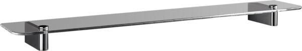 Ideal Standard Connect Glasablage 600 mm, Chrom – Klare Glasablage mit verdeckter Befestigung