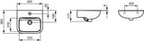 Ideal Standard Contour 21 Handwaschbecken 400 mm Weiß – 1 Hahnloch, ohne Überlauf