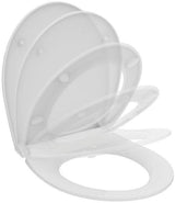 Ideal Standard WC-Sitz Tirso Sandwich Softclose Weiß, abnehmbar, Montage von oben