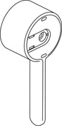 Ideal Standard Griffhebel TANGENTIAL Chrom – Hebelgriff für Armaturen, verchromt, A961456AA