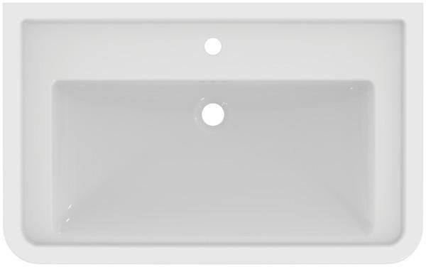 Ideal Standard Möbelwaschtisch Calla 1 Hahnloch mit Überlauf 665x540x155 mm Weiß