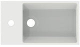 Ideal Standard Handwaschbecken Extra 450x250x150mm, 1 Hahnloch links, mit Überlauf, Weiß