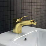 Ideal Standard Bidetarmatur Conca 133 mm mit Ablaufgarnitur Brushed Gold