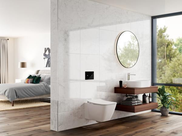 IDEAL STANDARD IS Sensor-Betätigungsplatte NT1 Symfo, Schwarz – Elektronische WC-Betätigung mit Frontbeleuchtung