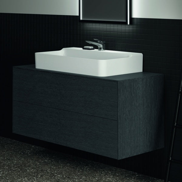 Ideal Standard Conca Waschtischunterschrank 1202 mm, 2 Auszüge, Push-Open, Weiß – Wandhängend