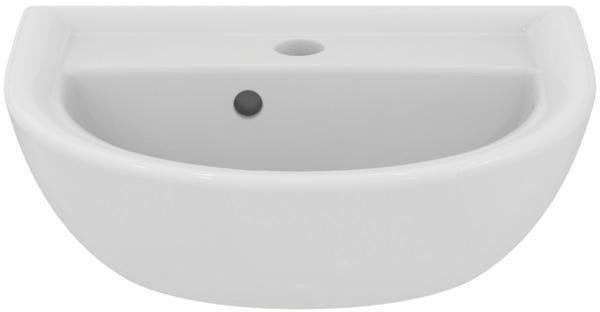 Ideal Standard Eurovit Handwaschbecken 450x350x155 mm, 1 Hahnloch, mit Überlauf, Weiß