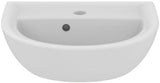 Ideal Standard Eurovit Handwaschbecken 450x350x155 mm, 1 Hahnloch, mit Überlauf, Weiß
