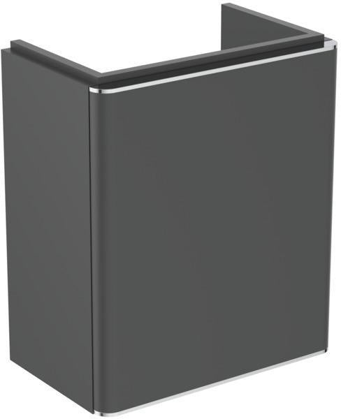 Ideal Standard Adapto Handwaschbecken-Unterschrank 427 mm, 1 Tür, anthrazit matt – wandhängend