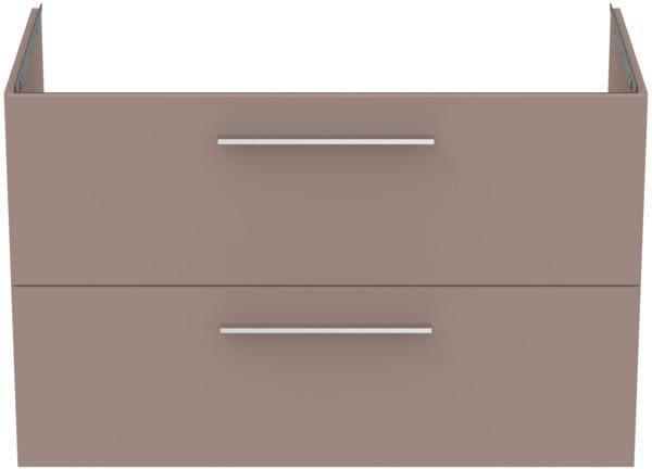 IDEAL STANDARD i.life B Möbelwaschtischunterschrank 1000 mm Weiß Matt, 2 Auszüge, Siphon links