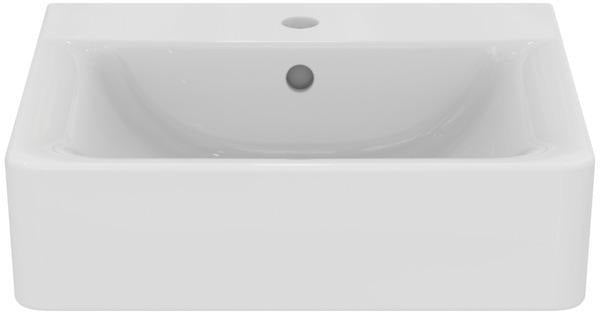 Ideal Standard Connect Cube Waschtisch 500x460mm, 1 Hahnloch, mit Überlauf, Weiß