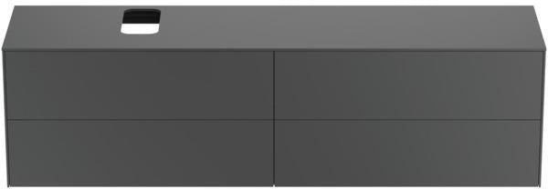 Ideal Standard Conca WT-Unterschrank 1987 mm, 4 Auszüge, Eiche geflammt, Push-Open & Softclose