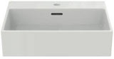 Ideal Standard Extra Aufsatzwaschtisch 500x450x150mm, geschliffen, 1 Hahnloch, mit Überlauf, Weiß