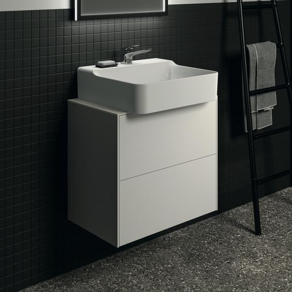 Ideal Standard Waschtischplatte Conca Keramik 602x373x6 mm Marmor Calacatta