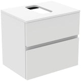 Ideal Standard Finesse Waschtischunterschrank 602 mm, 2 Auszüge, Greige matt, wandhängend