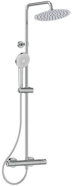 Ideal Standard Duschsystem Ceratherm T50 mit 250 mm Kopfbrause und Thermostat in Chrom