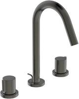 Ideal Standard Joy 3-Loch Waschtischarmatur in Brushed Gold mit Ablaufgarnitur, 127 mm Ausladung