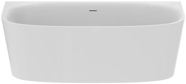 Ideal Standard D-Form-Badewanne Dea 1800x800mm mit Ablauf und Schürze, Weiß