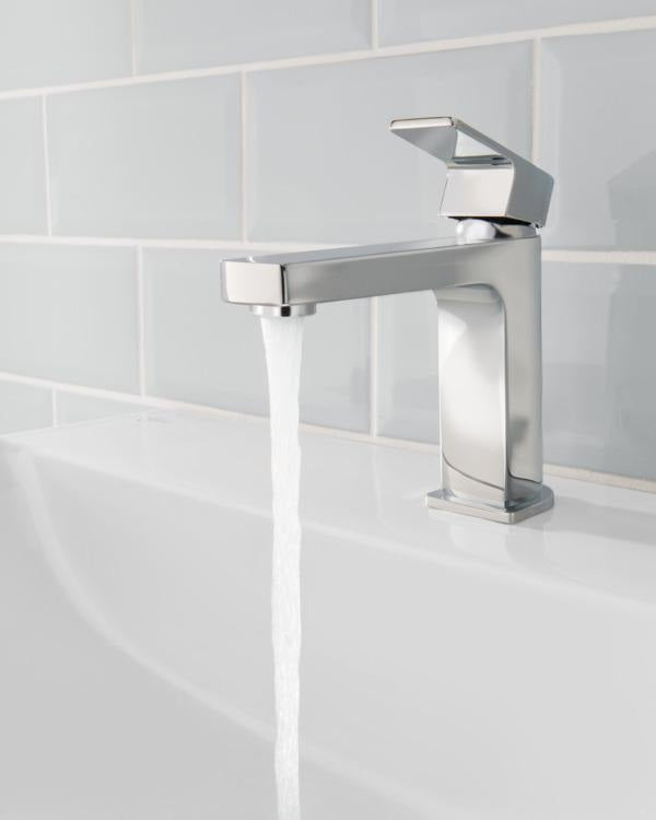 Ideal Standard Edge Waschtischarmatur Slim Chrom 5 l/min mit Ablaufgarnitur 120 mm Ausladung
