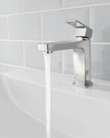 Ideal Standard Edge Waschtischarmatur Slim Chrom 5 l/min mit Ablaufgarnitur 120 mm Ausladung