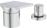 Ideal Standard 3-Loch-Badearmatur Extra mit Handbrause, ohne Wanneneinlauf, Chrom