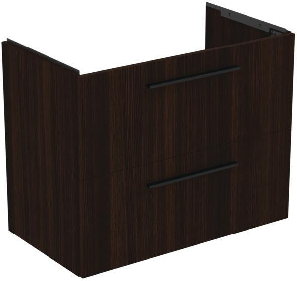 Ideal Standard i.life A Möbelpaket mit Waschtisch 80 cm und Unterschrank, Weiß matt, Chrom Griff