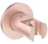 Ideal Standard Idealrain Atelier Brausehalter mit runder Rosette in Brushed Gold – Wandmontage